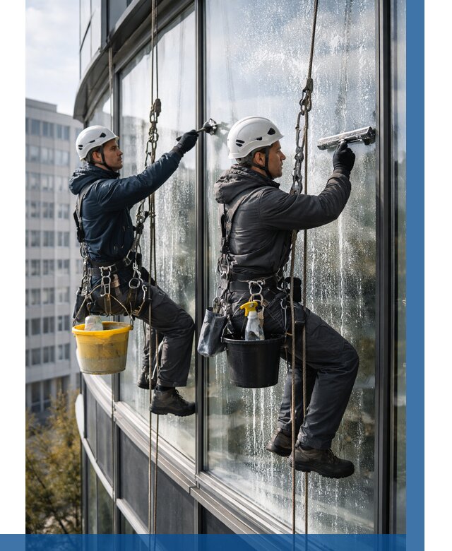 Мойка панорамных окон в Новочеркасске от 358 р. заказать у ВЫСОТНИК-Нвч