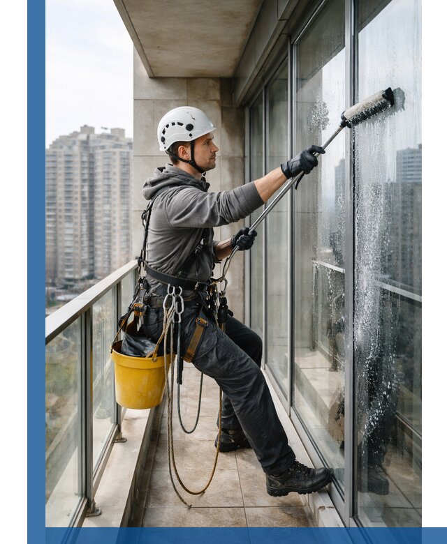 Профессиональная мойка балконного остекления в Новочеркасске