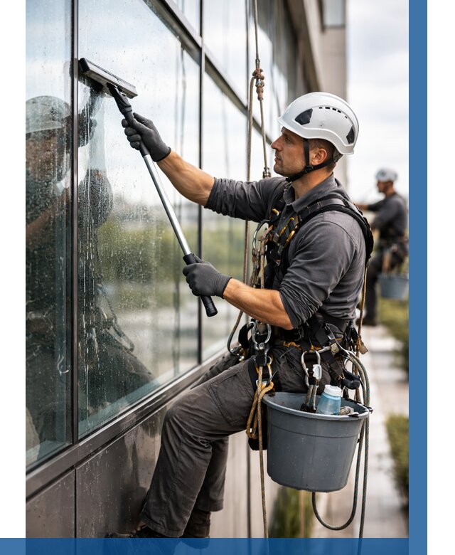 Мойка стеклянных фасадов в Новочеркасске от 205 р. | ВЫСОТНИК-Нвч