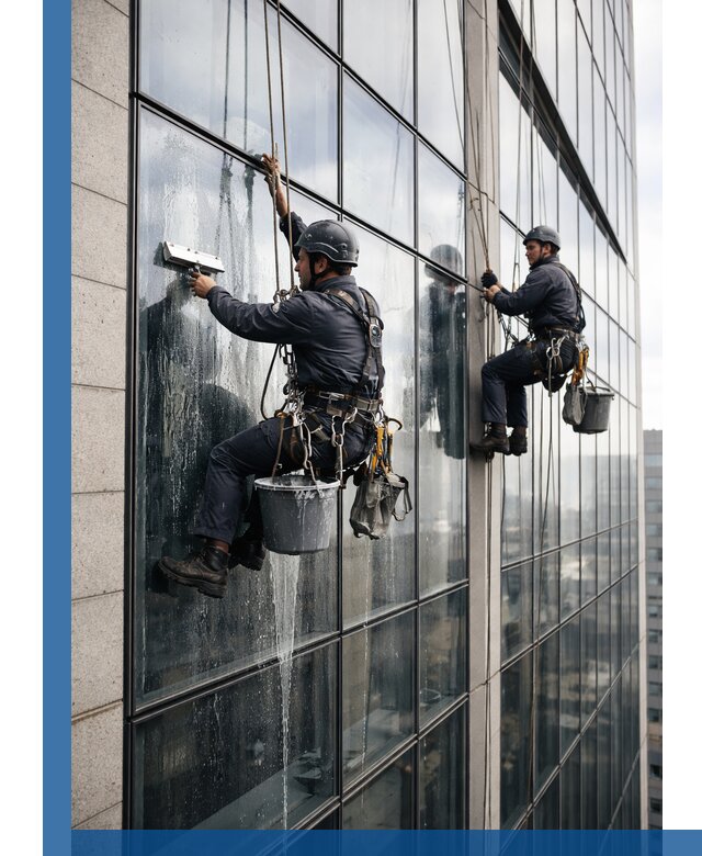 Профессиональная мойка стеклянных фасадов зданий в Новочеркасске