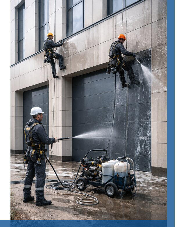 Послестроительная мойка фасада в Новочеркасске от 307 р. | ВЫСОТНИК-Нвч