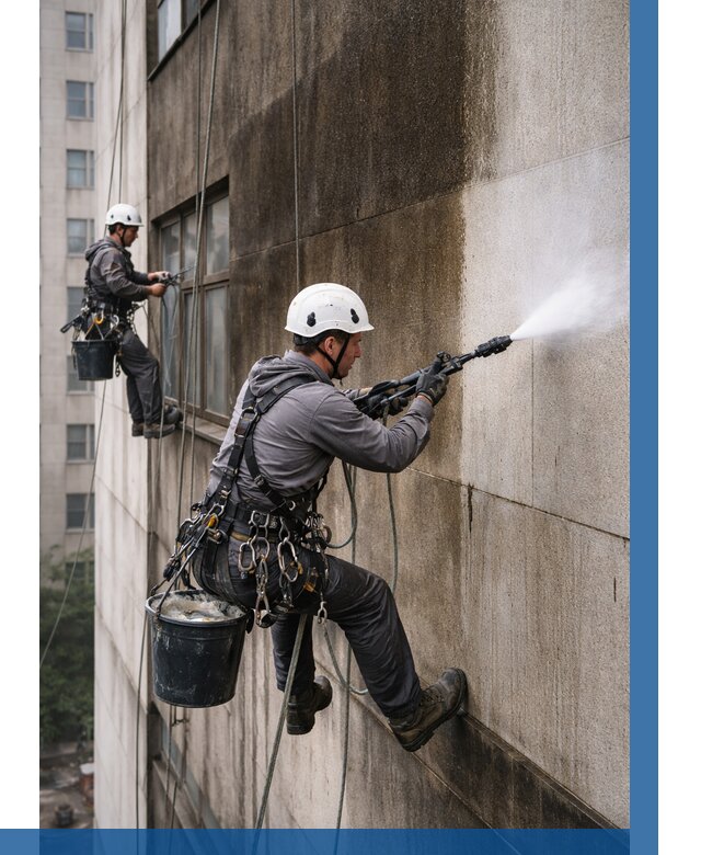 Очистка фасада от копоти в Новочеркасске от 256 р. | ВЫСОТНИК-Нвч