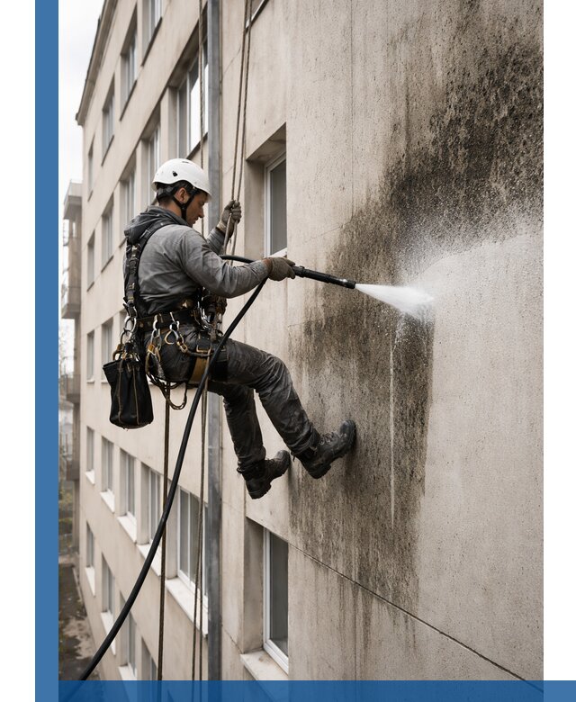 Профессиональная очистка фасадов от плесени в Новочеркасске