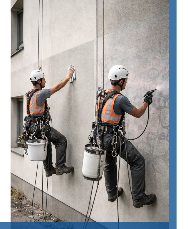 Антиграффити покрытие фасада в Новочеркасске от 614 р. | ВЫСОТНИК-Нвч