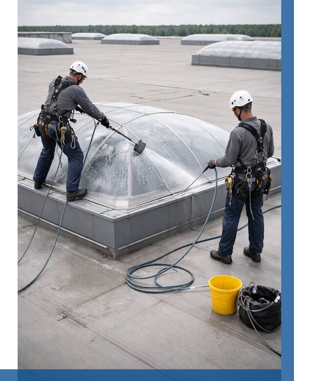 Мойка зенитных фонарей в Новочеркасске, заказать от 4605 р. | ВЫСОТНИК-Нвч