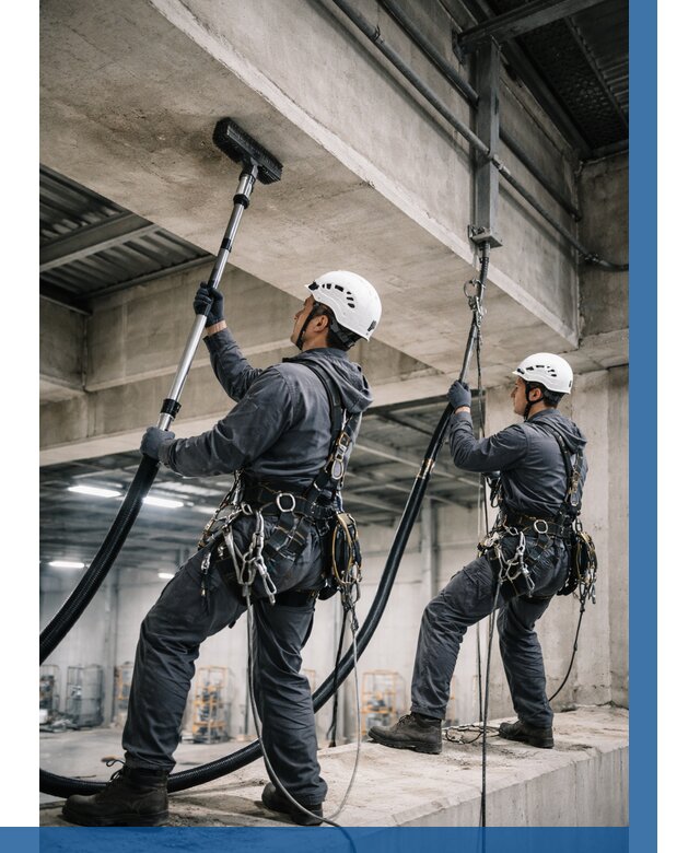 Обеспыливание потолочных конструкций в Новочеркасске от 256 р. |ВЫСОТНИК-Нвч