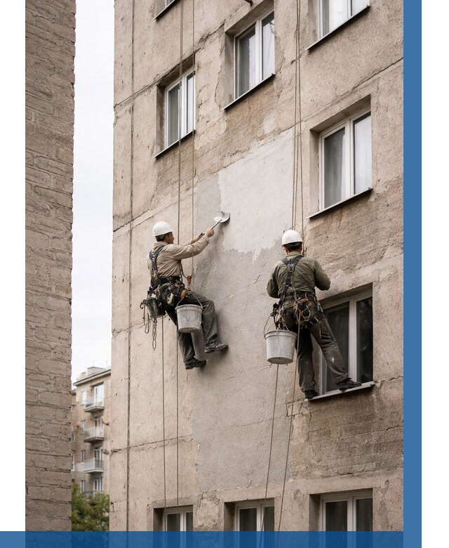 Косметический ремонт фасада в Новочеркасске от 1126 р. | ВЫСОТНИК-Нвч