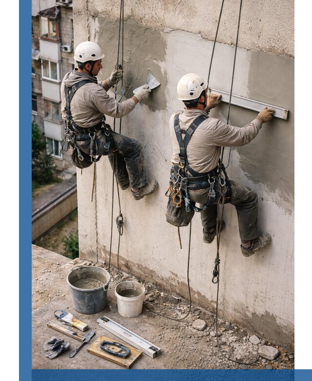 Комплексный ремонт штукатурного фасада с гарантией в Новочеркасске