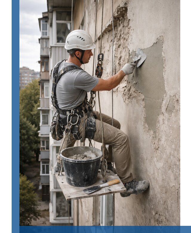 Восстановление фасадной штукатурки в Новочеркасске с гарантией качества