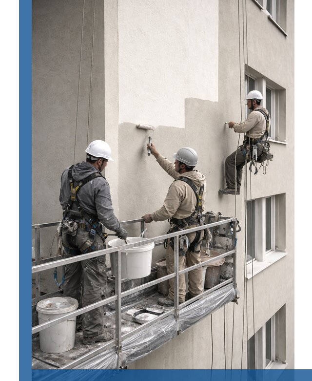 Покраска оштукатуренного фасада в Новочеркасске под ключ с гарантией