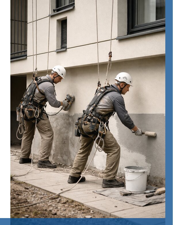 Окраска цоколя здания в Новочеркасске от 461 р. под ключ | ВЫСОТНИК-Нвч