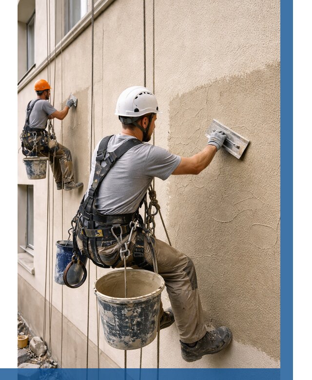 Декоративная штукатурка фасада в Новочеркасске от 1228 р. | ВЫСОТНИК-Нвч