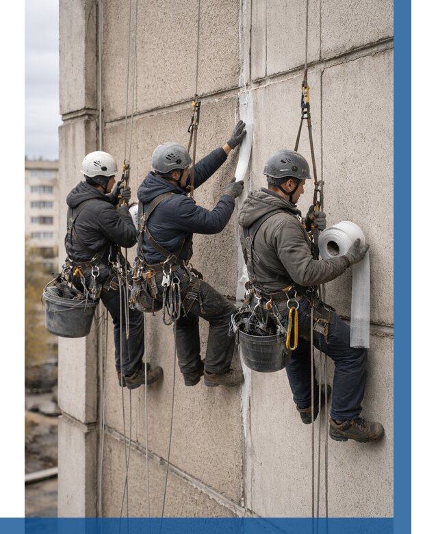 Ремонт межпанельных швов в Новочеркасске от 768 р. | ВЫСОТНИК-Нвч