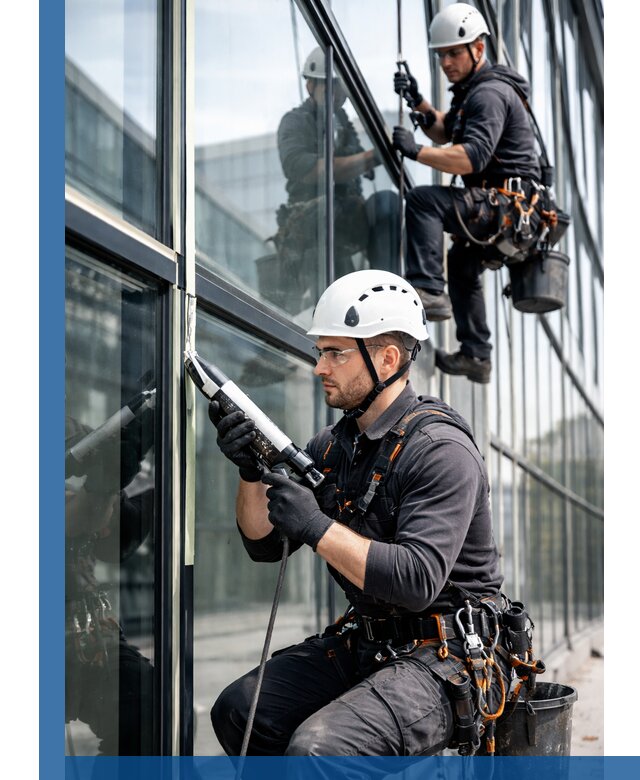 Герметизация витражных швов в Новочеркасске для зданий и фасадов