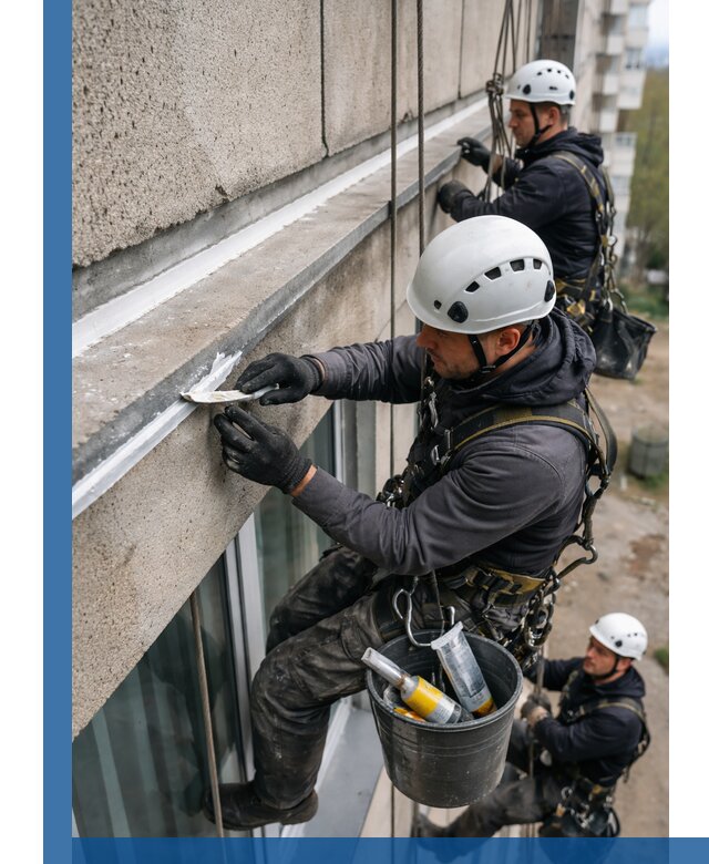 Герметизация примыкания балкона в Новочеркасске под ключ с гарантией