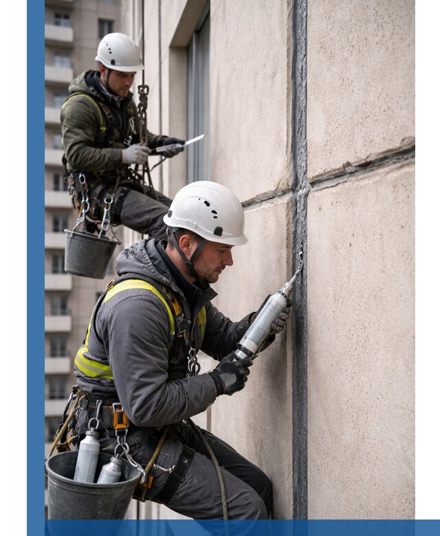 Герметизация деформационных швов фасада в Новочеркасске качественно