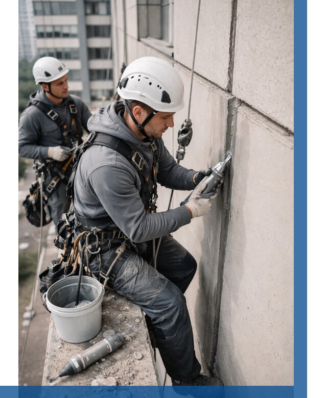 Ремонт деформационных швов здания в Новочеркасске от 1023 р. | ВЫСОТНИК-Нвч