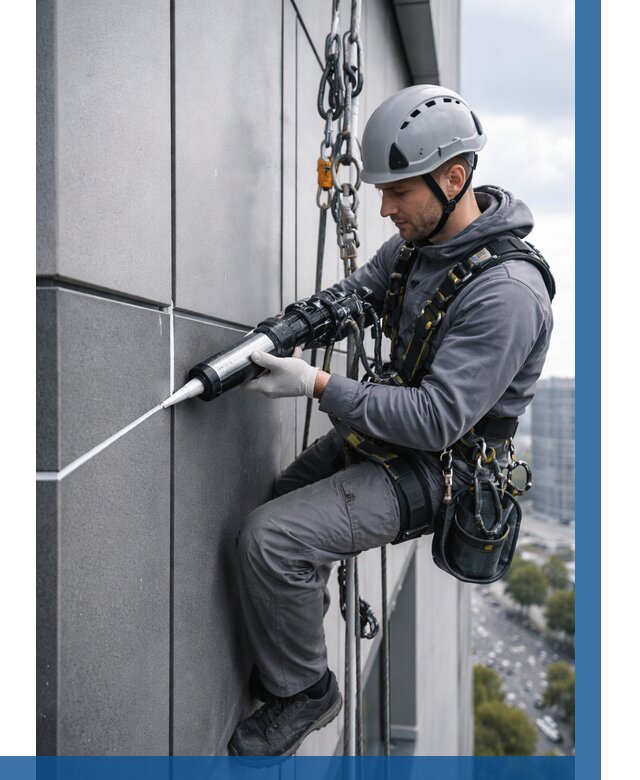 Герметизация стыков фасадных панелей в Новочеркасске от 6652 р.| ВЫСОТНИК-Нвч