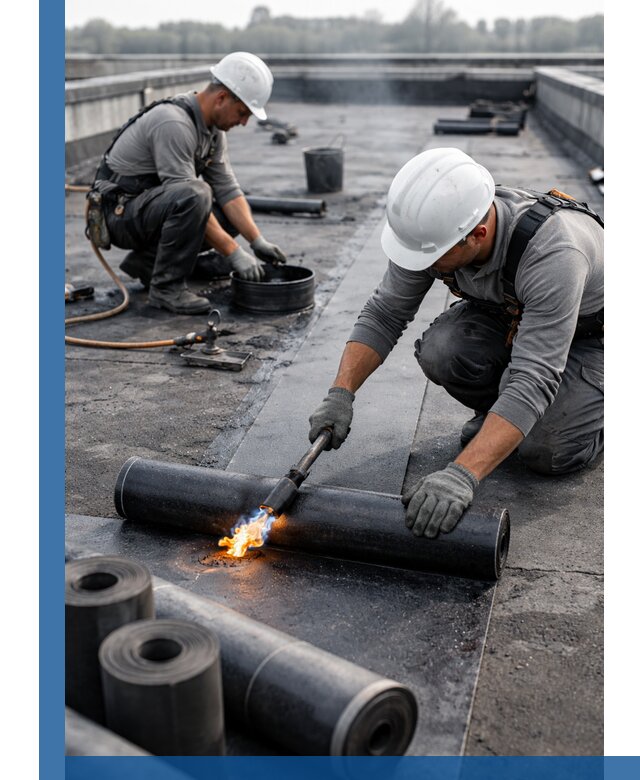 Ремонт рулонной кровли в Новочеркасске герметизация и восстановление