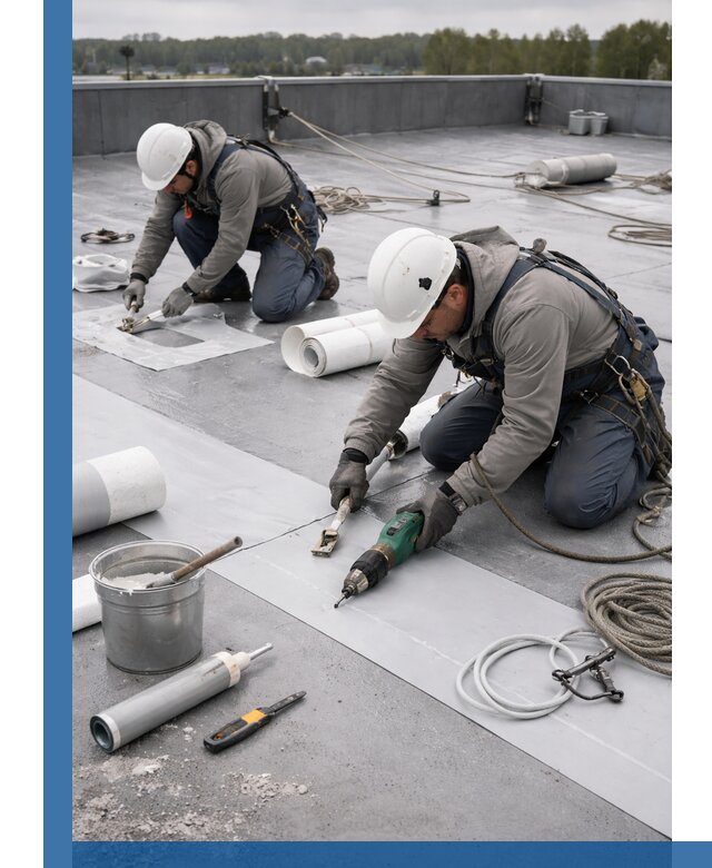 Ремонт мембранной кровли в Новочеркасске качественно и с гарантией