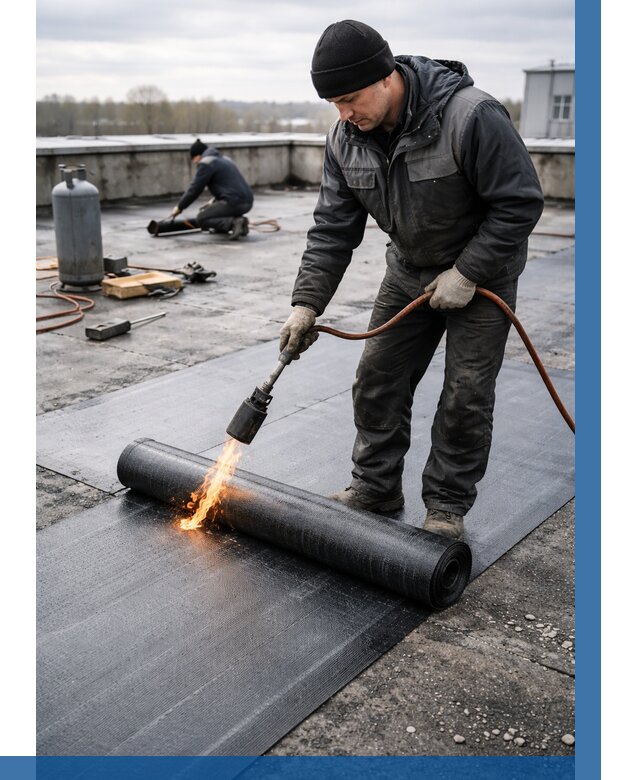 Ремонт наплавляемой кровли в Новочеркасске от 716 р. | ВЫСОТНИК-Нвч