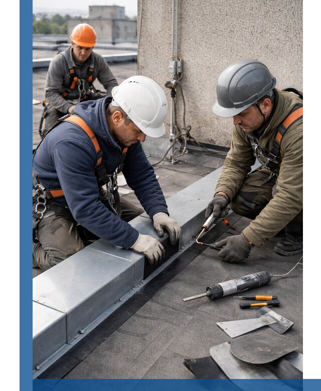 Ремонт кровельных примыканий в Новочеркасске профессионально