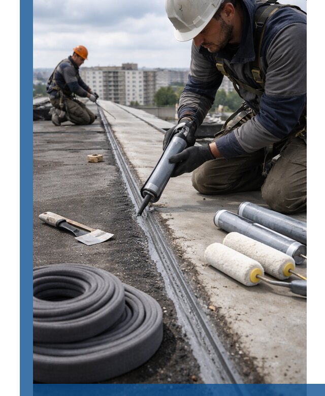 Герметизация швов кровли в Новочеркасске с гарантией герметичности