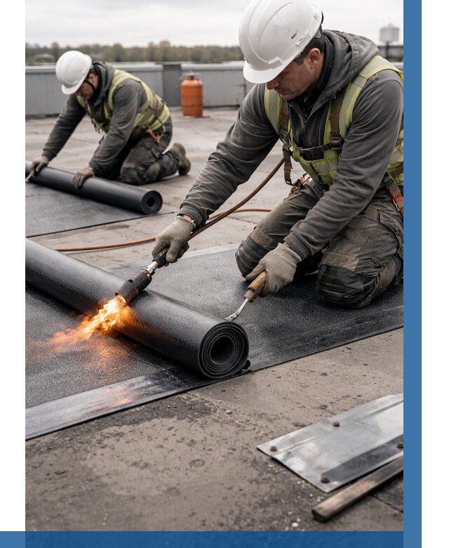 Монтаж наплавляемой кровли в Новочеркасске от 870 р. — ВЫСОТНИК-Нвч