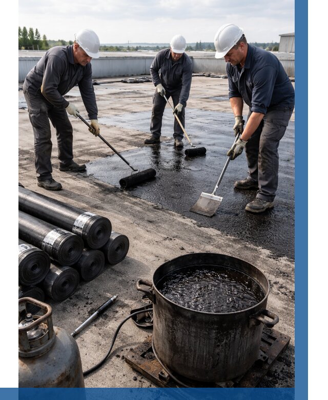 Гидроизоляция кровли мастикой в Новочеркасске от 614 р. | ВЫСОТНИК-Нвч