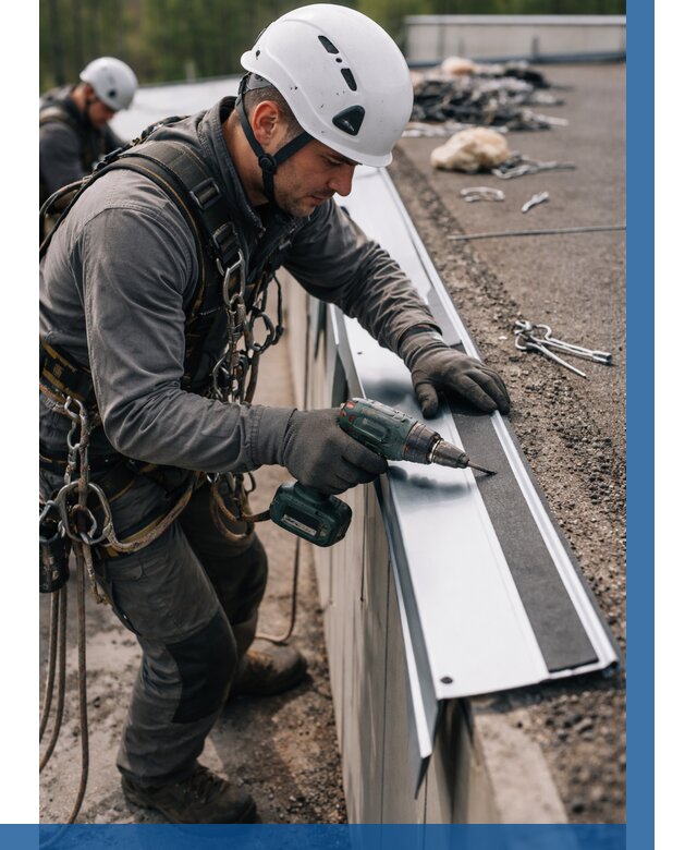 Монтаж капельника на кровле в Новочеркасске от 307 р. | ВЫСОТНИК-Нвч