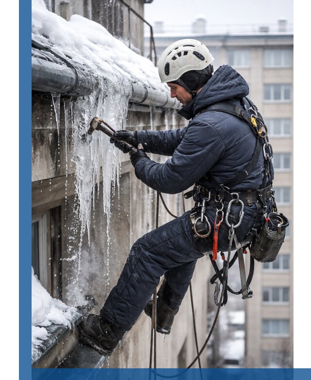 Удаление наледи и чистка водостоков в Новочеркасске оперативно и безопасно