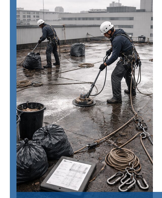 Плановая очистка кровли по графику в Новочеркасске для безопасности