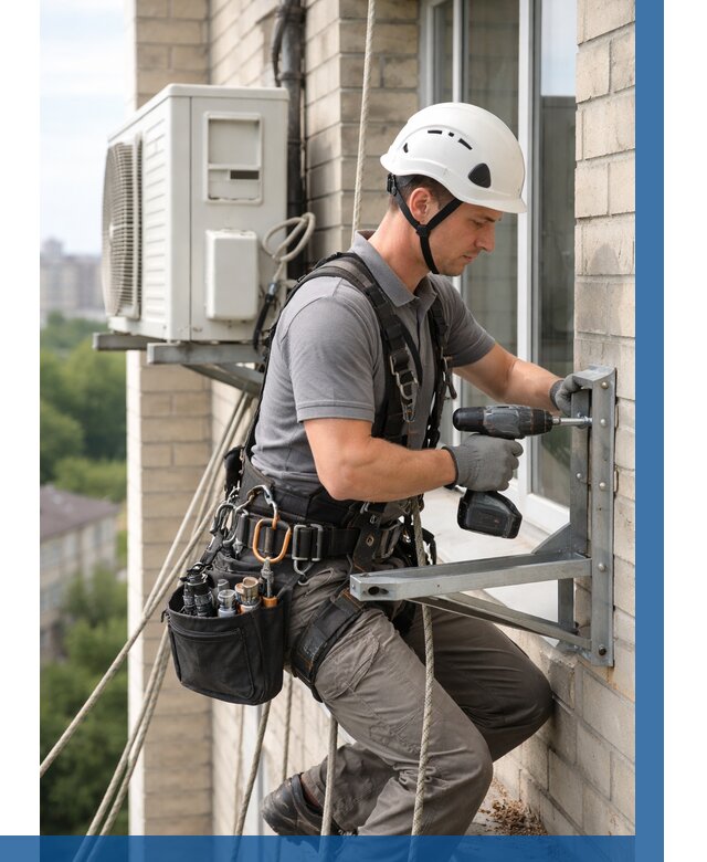 Установка кронштейнов кондиционера в Новочеркасске от 3582 р. | ВЫСОТНИК-Нвч