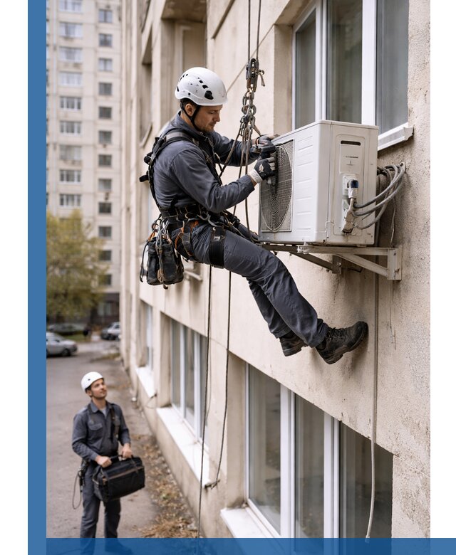 Демонтаж внешнего блока кондиционера в Новочеркасске профессионально