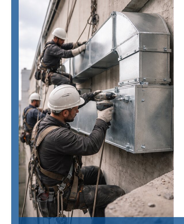 Профессиональный монтаж вентиляционных коробов в Новочеркасске под ключ