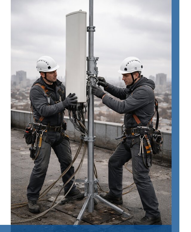 Монтаж антенн связи на крыше в Новочеркасске от 8699 р. | ВЫСОТНИК-Нвч