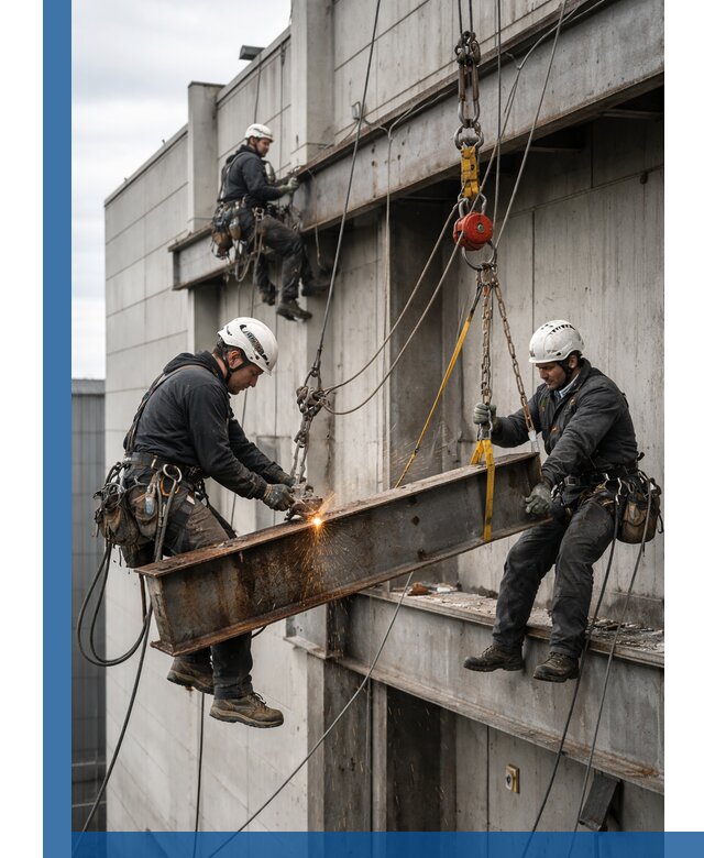 Демонтаж металлоконструкций на высоте в Новочеркасске под ключ