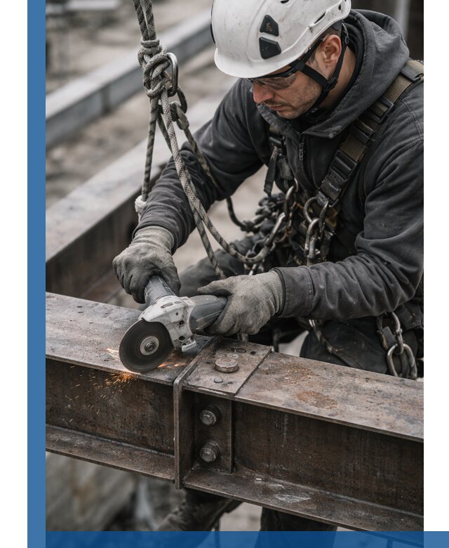 Резка металла на высоте в Новочеркасске для зданий и конструкций