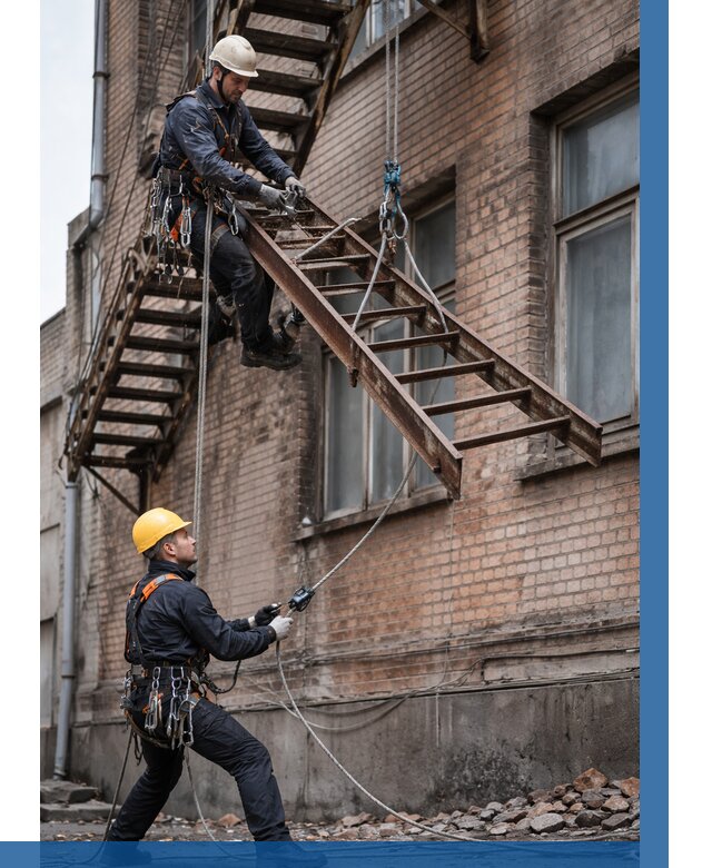 Демонтаж пожарной лестницы в Новочеркасске от 12281 р. | ВЫСОТНИК-Нвч