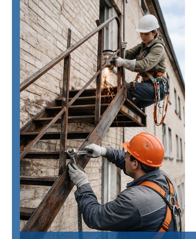 Ремонт и восстановление пожарных лестниц с выездом в Новочеркасске