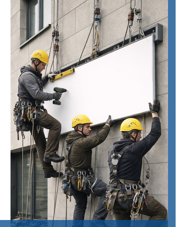 Монтаж рекламной вывески в Новочеркасске от 8187 р. | ВЫСОТНИК-Нвч