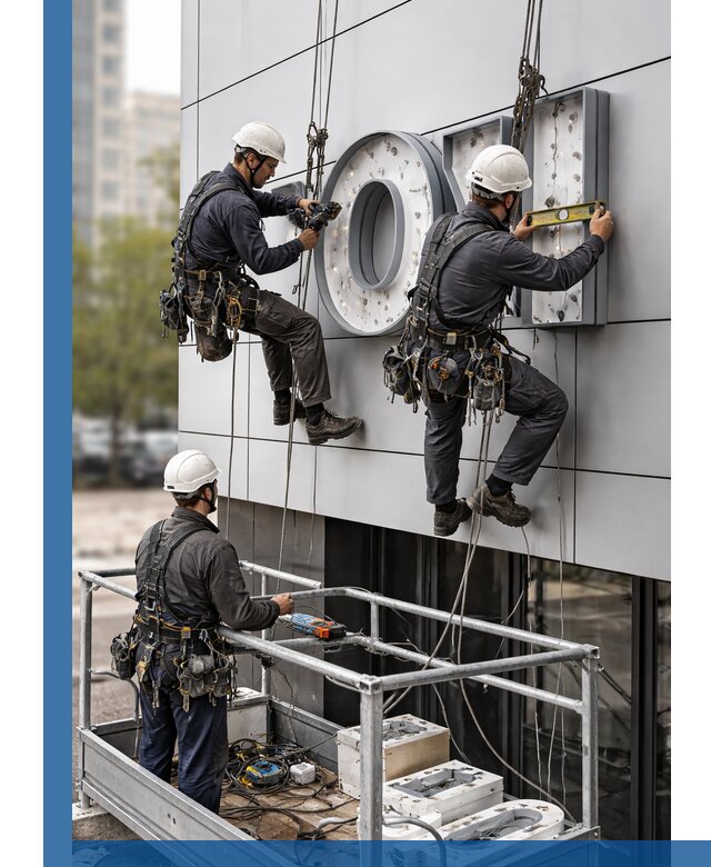 Профессиональный монтаж световых букв в Новочеркасске под ключ
