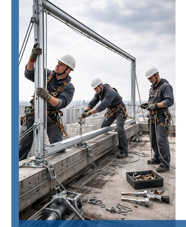 Монтаж крышных рекламных конструкций под ключ в Новочеркасске