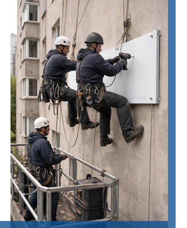 Монтаж табличек и указателей в Новочеркасске от 3582 р. | ВЫСОТНИК-Нвч