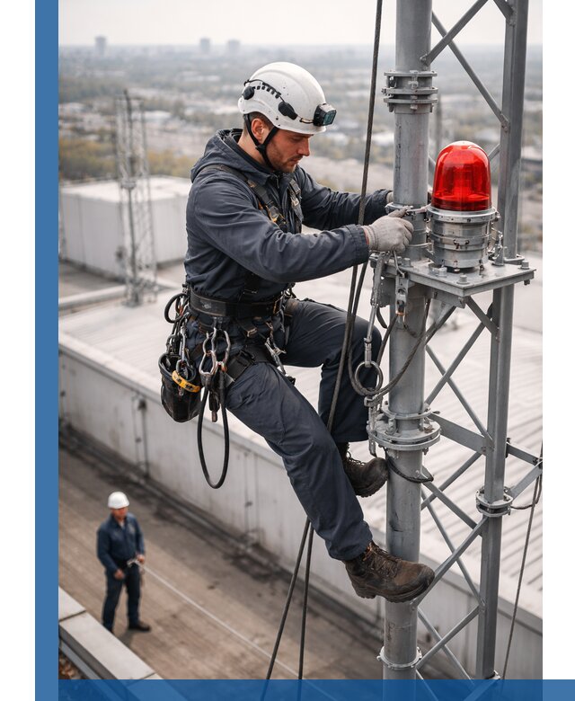Монтаж заградительных огней и обслуживание объектов в Новочеркасске