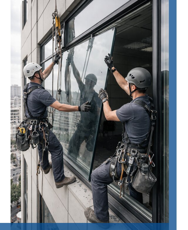 Замена стеклопакетов на высоте в Новочеркасске от 5629 р. | ВЫСОТНИК-Нвч