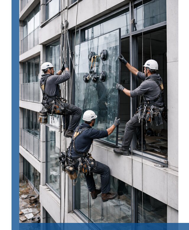 Фасадное остекление и монтаж витражей зданий в Новочеркасске под ключ