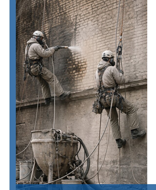 Пескоструйная очистка фасадов в Новочеркасске профессионально