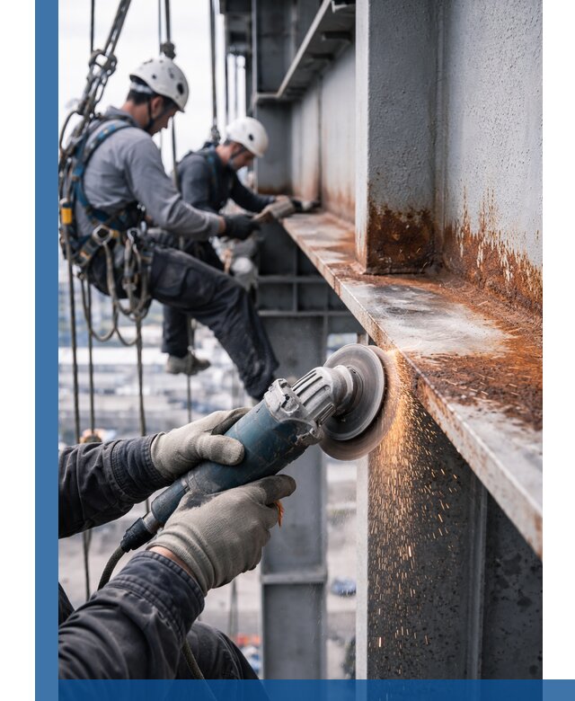 Зачистка металла от ржавчины и подготовка поверхностей в Новочеркасске