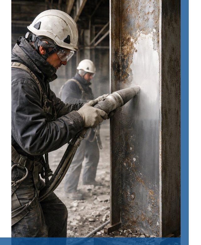 Удаление старой краски с металла в Новочеркасске от 461 р. | ВЫСОТНИК-Нвч